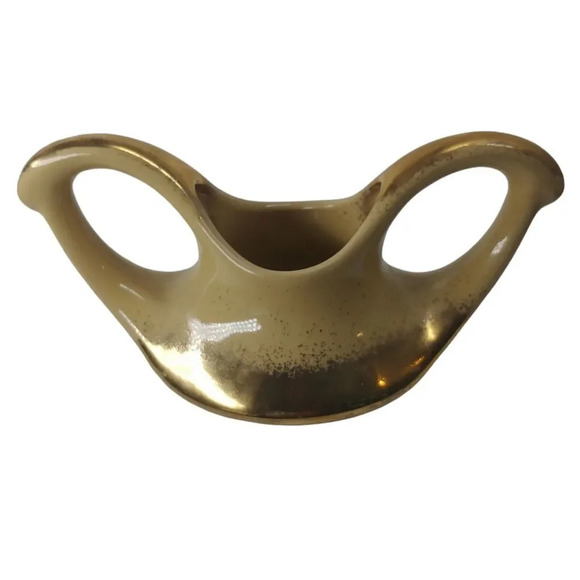 Vintage Pearl Ceramic Tea  Set, Yellow, Gilded 22k Carat Accents, 3 Piece Set - Picture 11 of 16